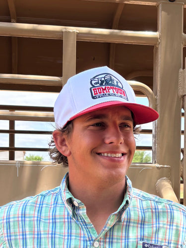 White & Red Ky Hamilton Hump Town Cap